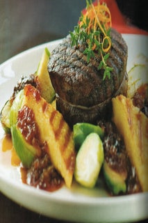 Beef Steaks In Merlot Marinade With Prune Jam