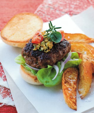 Andalusian Carnival Burgers With Paprika Potato Wedges