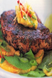Spiced Pork Steaks With Pineapple Salsa