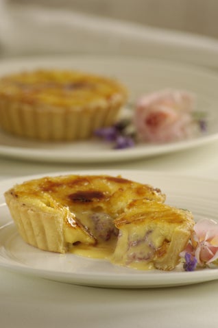 Raspberry Tarts With Lemon Creme Brulee