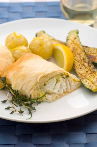 Creamy Fish Filo Parcels