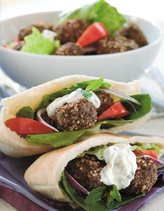 Dukkah-dusted Kofta In Pita Pockets