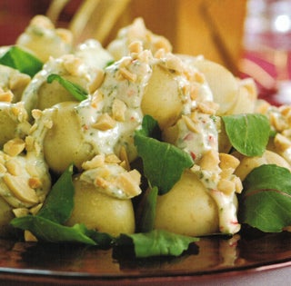 New Potatoes With Mint And Chilli Dressing