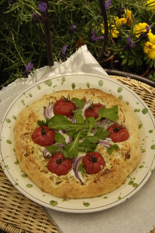 Herbed Goats Cheese Pizza