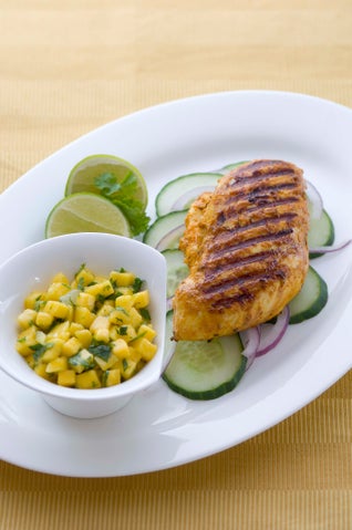 Chicken Tikka Masala With Mango Salsa