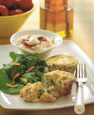 Salmon And Pea Frittatas