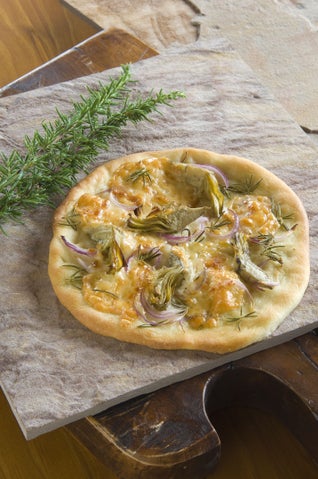 Provolone And Artichoke Pizza Breads