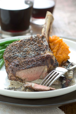 Peppered Beef Fillet With Mushrooms