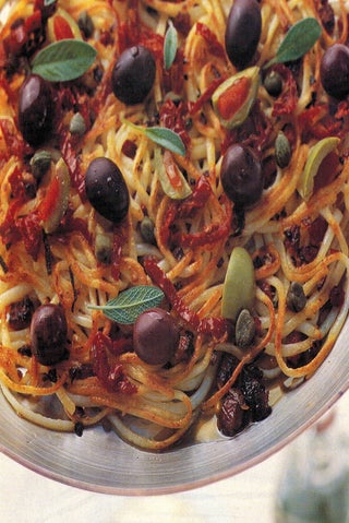 Fried Spaghetti And Chorizo