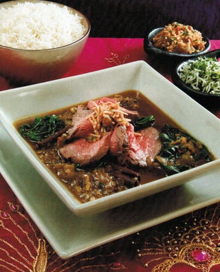 Peppered Beef And Spinach Curry