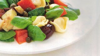 Aubergine And Tortellini Salad