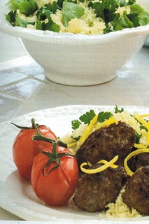 Moroccan Lamb With Lemon Couscous Tabbouleh