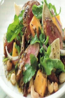 Salad Of Sweet Curried Lamb With Black Mustard Seed Dressing