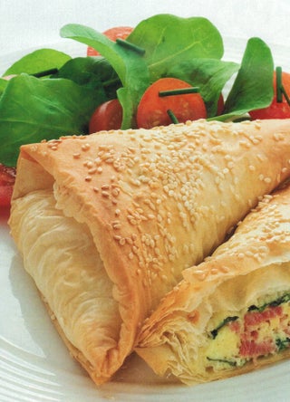 Ricotta, Spinach And Bacon Filo