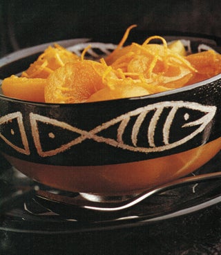 Apricots in brandy and orange