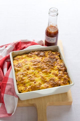 Cottage beef and pasta bake