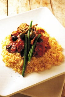 Pork Balls With Olives On Couscous