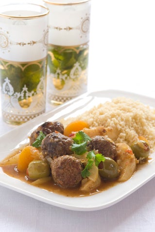 Sweet Hot Meatball Tagine with Pears