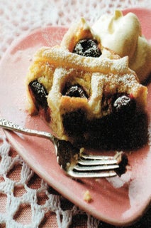 Almond and Cherry Slice