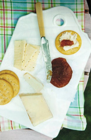 Plum or peach cheese