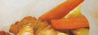 Fish in Beer Batter with potato, parsnip and carrot chips
