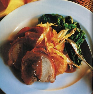 Roast Pork With Pecan And Pineapple Stuffing