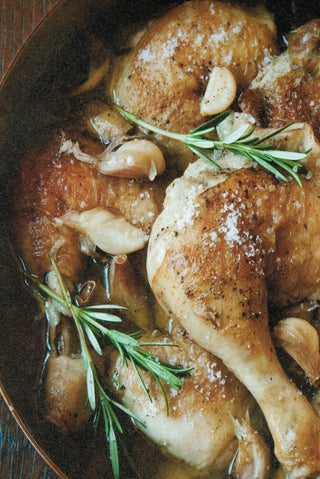 Garlicky Chicken Braise