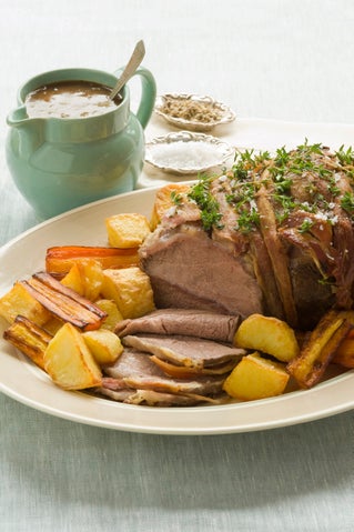 Cross-cut blade pot roast with Madeira gravy