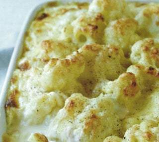 Rich cauliflower cheese