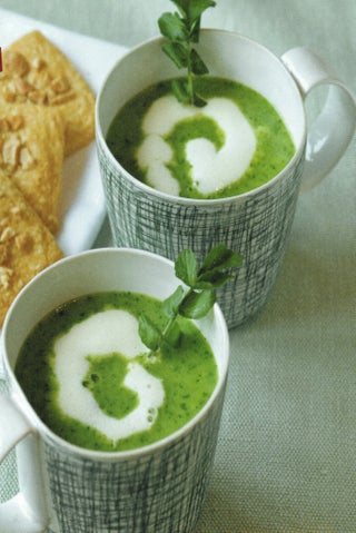 Pea and watercress soup
