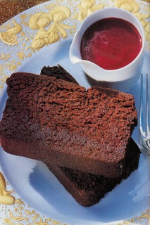 Chocolate Terrine with Quick Raspberry Sauce