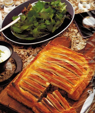 Pumpkin And Lentil Jalousie With Coriander And Lime Dressing