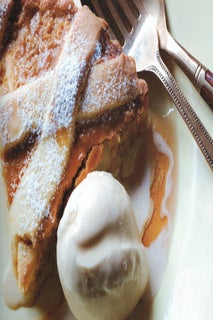 Pear and treacle tart