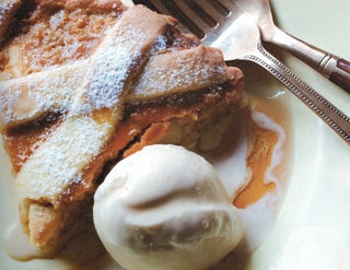 Pear and treacle tart