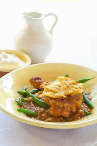 Corn chip 'n' chicken bake