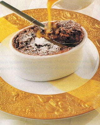 Chocolate Croissant Bread And Butter Pudding