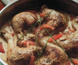Vinegar-braised chicken