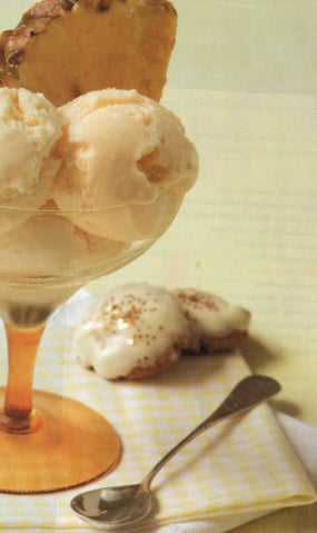 Pina colada ice-cream