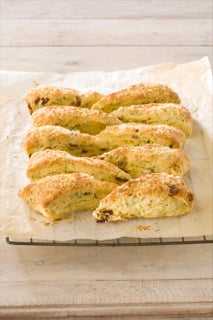 Potato, bacon and feta scones