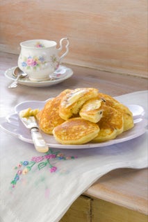 Gluten-free lemon and currant pikelets