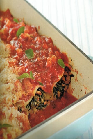 Silverbeet or spinach and ricotta cannelloni