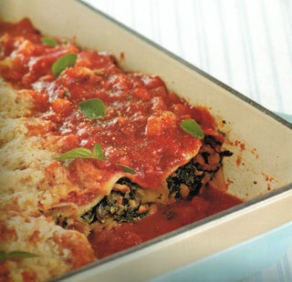 Silverbeet or spinach and ricotta cannelloni