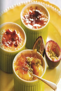 Passionfruit creme brulee