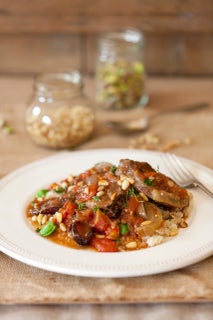 Lamb and pinenut stew