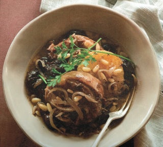 Lamb braise with prunes and oranges