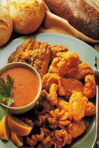 Fried Fish With Salmorejo