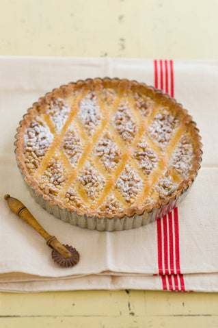 Pine nut custard tart