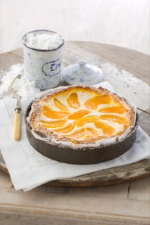 Quick peach tart