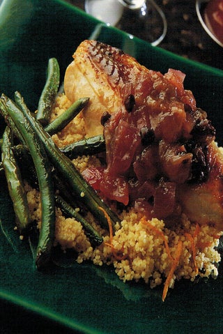 Honey Chicken With Rhubarb Relish