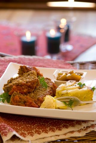 Spiced potato cake